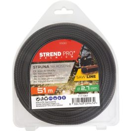   Fűkasza damil, Strend Pro Garden Premium SawLine, 2,7 mm, 51 m, sötétbarna, fogazott, nagy szilárdságú, kopásálló, bliszteres