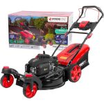 Benzinmotoros fűnyíró, Strend Pro Garden TB53S13, fekete/piros, vágásszélesség: 53,3 cm, Loncin V200 motor, 196 cm3, 4 ütemű, 4000 W, 5,4 LE, 3600 fordulat/perc, forgatható első kerekek, 60 l gyűjtőkosár, oldalkidobás, mulcsozás, önjáró