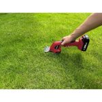 Akkumulátoros fű és sövényvágó olló, Worcraft CGS-S20LiC ShareSYS, piros/fekete, 20 V Li-Ion, cserélhető penge, fűvágó: 9,5 cm, sövényvágó: 20 cm, akkumulátor és töltő nélkül