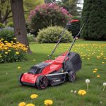 Akkumulátoros fűnyíró, Worcraft CLM-S20LiB ShareSYS, fekete/piros, vágásszélesség: 32 cm, 20 V Li-Ion, 3500 fordulat/perc, 30 l gyűjtőkosár, akkumulátor és töltő nélkül