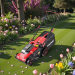 Akkumulátoros fűnyíró, Worcraft CLM-S40LiBL ShareSYS, fekete/piros, vágásszélesség: 43 cm, 2 × 20 V Li-Ion, 3300 fordulat/perc, 45 l gyűjtőkosár, akkumulátor és töltő nélkül