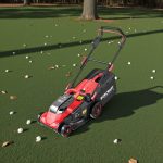 Akkumulátoros fűnyíró, Worcraft CLM-S40LiBL ShareSYS, fekete/piros, vágásszélesség: 43 cm, 2 x 20 V Li-Ion, 2 x 4,0 Ah, 45 l gyűjtőkosár, akkumulátorral és töltővel