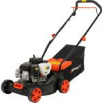 Benzinmotoros fűnyíró, Strend Pro Garden QN41D, fekete/narancssárga, vágásszélesség: 40,6 cm, 132 cm3, 4 ütemű, 2200 W, 3 LE, 45 l gyűjtőkosár, kézi tolás