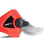 Akkumulátoros metszőolló, Strend Pro Profesional, piros, 4 Ah 36V, maximum 40 mm vastagság, biztonsági zárral, akkumulátorral és töltővel