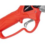 Akkumulátoros metszőolló, Strend Pro Profesional, piros, 4 Ah 36V, maximum 40 mm vastagság, biztonsági zárral, akkumulátorral és töltővel