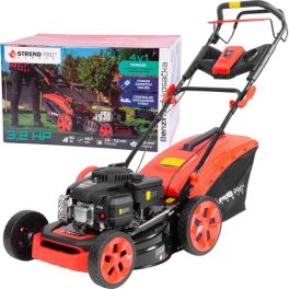   Benzinmotoros fűnyíró, Strend Pro Garden QL46P-139, fekete-piros, vágásszélesség: 46 cm, Loncin motor, 139 cm3, 4 ütemű, 2400 W, 3,2 LE, 3600 fordulat/perc, 60 l gyűjtőkosár, mulcsozás, oldalkidobás, önjáró