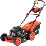 Benzinmotoros fűnyíró, Strend Pro Garden QL46P-139, fekete-piros, vágásszélesség: 46 cm, Loncin motor, 139 cm3, 4 ütemű, 2400 W, 3,2 LE, 3600 fordulat/perc, 60 l gyűjtőkosár, mulcsozás, oldalkidobás, önjáró