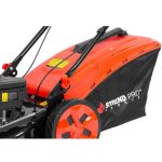 Benzinmotoros fűnyíró, Strend Pro Garden QL46P-139, fekete-piros, vágásszélesség: 46 cm, Loncin motor, 139 cm3, 4 ütemű, 2400 W, 3,2 LE, 3600 fordulat/perc, 60 l gyűjtőkosár, mulcsozás, oldalkidobás, önjáró