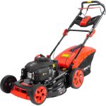 Benzinmotoros fűnyíró, Strend Pro Garden QL51P-196, fekete/piros, vágásszélesség 51 cm, Loncin V200 motor, 196 cm3, 4 ütemű, 4000 W, 5,4 LE, 3600 fordulat/perc, 60 l gyűjtőkosár, oldalkidobás, mulcsozás, önjáró