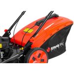 Benzinmotoros fűnyíró, Strend Pro Garden QL51P-196, fekete/piros, vágásszélesség 51 cm, Loncin V200 motor, 196 cm3, 4 ütemű, 4000 W, 5,4 LE, 3600 fordulat/perc, 60 l gyűjtőkosár, oldalkidobás, mulcsozás, önjáró