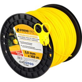   Fűkasza damil, Strend Pro Garden ProCom Force, 3,0 mm, 168 m, sárga, kerek, kopásálló, szakadásálló, túlmelegedésálló, tekercses