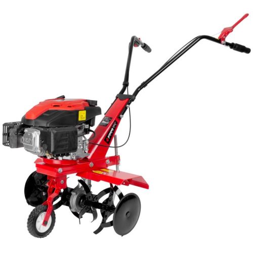 Benzinmotoros kapálógép, Strend Pro QK60, piros/fekete, 4 LE, munkaszélesség: 59 cm, munkamélység: 13-26 cm, 6 késes, négyütemű, léghűtéses