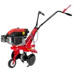 Benzinmotoros kapálógép, Strend Pro QK60, piros/fekete, 4 LE, munkaszélesség: 59 cm, munkamélység: 13-26 cm, 6 késes, négyütemű, léghűtéses