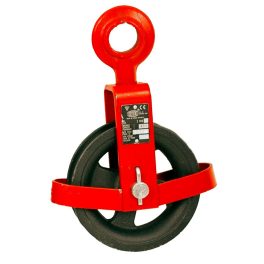   Csiga, Brano Z 500 B, 500 kg, piros/fekete, szemmel és kötélvédővel, kézi működtetésű, hordozható, köteles használathoz, egyszerű kialakítás