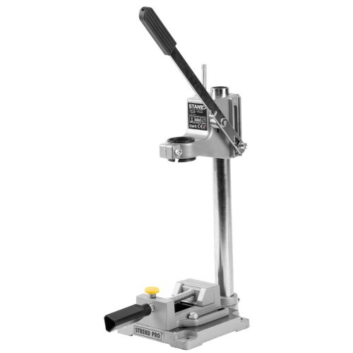 Fúrógép állvány, Strend Pro DS-6072, állítható magasság, sarokszorítóval, kézi fúrógépekhez