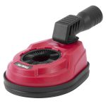 Fúrógép elszívó fedél, Strend Pro DDS5, piros/fekete, porszívócső csatlakozással, pormentes fúráshoz