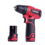 Akkumulátoros fúró-csavarozó, Worcraft CD-12LiA, piros/fekete, 24 Nm, 0-1300 fordulat/perc, 12 V Li-Ion, 2 x 1,3 Ah, tartozékokkal, akkumulátorral és töltővel, hordtáskában