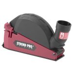Sarokcsiszoló elszívó burkolat, Strend Pro CDS5, piros/fekete, 115 / 125 mm sarokcsiszolóhoz, porszívóhoz csatlakoztatható