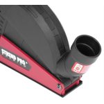 Sarokcsiszoló elszívó burkolat, Strend Pro CDS5, piros/fekete, 115 / 125 mm sarokcsiszolóhoz, porszívóhoz csatlakoztatható
