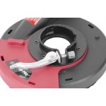 Sarokcsiszoló elszívó fedél, Strend Pro DP128, piros/fekete, 115 / 125 mm, sarokcsiszolóhoz, porszívóhoz csatlakoztatható