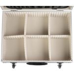 Szerszámos táska, Strend Pro ATB80, 45 x 33 x 15 cm, ezüst, alumínium, zárható, kényelmes fogantyú