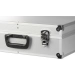 Szerszámos táska, Strend Pro ATB80, 45 x 33 x 15 cm, ezüst, alumínium, zárható, kényelmes fogantyú