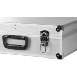 Szerszámos táska, Strend Pro ATB80, 45 x 33 x 15 cm, ezüst, alumínium, zárható, kényelmes fogantyú