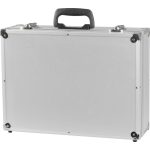 Szerszámos táska, Strend Pro ATB80, 45 x 33 x 15 cm, ezüst, alumínium, zárható, kényelmes fogantyú