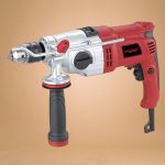 Elektromos ütvefúró, Worcraft ID-1050, ezüst/piros, 1050 W, 16 mm tokmány, kétfokozatú, 0-1100 / 0-2800 fordulat/perc, jobb-bal forgás