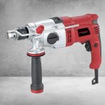 Elektromos ütvefúró, Worcraft ID-1050, ezüst/piros, 1050 W, 16 mm tokmány, kétfokozatú, 0-1100 / 0-2800 fordulat/perc, jobb-bal forgás