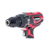 Akkumulátoros fúró-csavarozó, Worcraft CHD-S20Li ShareSYS, piros/fekete, 50 Nm, 0-1650 fordulat/perc, 20V Li-Ion, akkumulátor és töltő nélkül