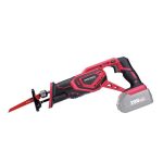 Akkumulátoros orrfűrész, Worcraft CSS-S20Li ShareSYS, piros/fekete, 4 Ah 20 V Li-Ion, 0-3000 löket/perc, lökethossz: 26 mm, akkumulátor és töltő nélkül