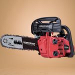 Benzinmotoros láncfűrész, Worcraft GCS26-10A, piros/fekete, 750 W, vezetősín: 25,4 cm, üzemanyagtartály: 230 ml, 160 ml olajtartály