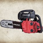 Benzinmotoros láncfűrész, Worcraft GCS26-10A, piros/fekete, 750 W, vezetősín: 25,4 cm, üzemanyagtartály: 230 ml, 160 ml olajtartály