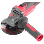 Akkumulátoros sarokcsiszoló, Worcraft CAG-S20LiBH ShareSYS, piros/fekete, 115 mm, 20 V Li-Ion, 8500 fordulat/perc, gyorskioldó, akkumulátorral és töltővel, kofferben