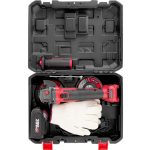 Akkumulátoros sarokcsiszoló, Worcraft CAG-S20LiBH ShareSYS, piros/fekete, 115 mm, 20 V Li-Ion, 8500 fordulat/perc, gyorskioldó, akkumulátorral és töltővel, kofferben