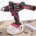 Akkumulátoros fúró-csavarozó, Worcraft CHD-S20LiBH ShareSYS, piros/fekete, 100 Nm, 0-2000 fordulat/perc, 20 V Li-Ion, akkumulátor és töltő nélkül