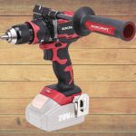 Akkumulátoros fúró-csavarozó, Worcraft CHD-S20LiBH ShareSYS, piros/fekete, 100 Nm, 0-2000 fordulat/perc, 20 V Li-Ion, akkumulátor és töltő nélkül