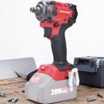 Akkumulátoros ütvecsavarozó, Worcraft CIW-S20LiB-450 ShareSYS, piros/fekete, 450 Nm, 20 V Li-Ion, akkumulátor és töltő nélkül