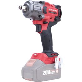   Akkumulátoros ütvecsavarozó, Worcraft CIW-S20LiB-850 ShareSYS, piros/fekete, 850 Nm, 0-2500 fordulat/perc, 0-3000 ütés/perc, 20 V Li-Ion, akkumulátor és töltő nélkül