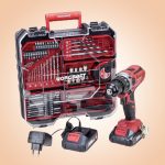 Akkumulátoros fúró-csavarozó, Worcraft CD-S20LiWT ShareSYS, piros/fekete, 40 Nm, 0-1400 fordulat/perc, 20 V Li-Ion, 2 x 2,0 Ah, akkumulátorral, töltővel, tartozékokkal, hordtáskában