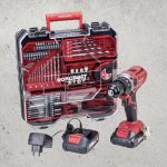 Akkumulátoros fúró-csavarozó, Worcraft CD-S20LiWT ShareSYS, piros/fekete, 40 Nm, 0-1400 fordulat/perc, 20 V Li-Ion, 2 x 2,0 Ah, akkumulátorral, töltővel, tartozékokkal, hordtáskában