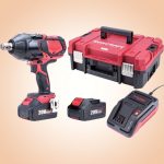 Akkumulátoros ütvecsavarozó, Worcraft CIW-S20LiB-1800 ShareSYS, fekete/piros, 850 Nm, 0-1650 fordulat/perc, 0-1800 ütés/perc, 20 V Li-Ion, 2 × 4,0 Ah, akkumulátorral és töltővel, hordtáskában