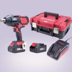 Akkumulátoros ütvecsavarozó, Worcraft CIW-S20LiB-1800 ShareSYS, fekete/piros, 850 Nm, 0-1650 fordulat/perc, 0-1800 ütés/perc, 20 V Li-Ion, 2 × 4,0 Ah, akkumulátorral és töltővel, hordtáskában