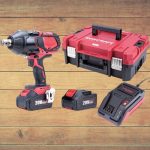 Akkumulátoros ütvecsavarozó, Worcraft CIW-S20LiB-1800 ShareSYS, fekete/piros, 850 Nm, 0-1650 fordulat/perc, 0-1800 ütés/perc, 20 V Li-Ion, 2 × 4,0 Ah, akkumulátorral és töltővel, hordtáskában