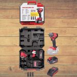 Akkumulátoros ütvecsavarozó, Worcraft CIW-S20LiBM-450 ShareSYS, fekete/piros, 450 Nm, 20 V Li-Ion, 4,0 Ah, akkumulátorral, töltővel, dugókulcsokkal, hordtáskában