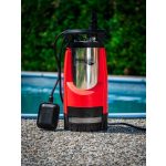 Elektromos búvárszivattyú, Strend Pro Garden MQ1000, piros/fekete, 1000 W, 10 m kábel, maximális emelőmagasság: 33 m, 108 l/perc, IPX8, tiszta vízhez, úszókapcsolós