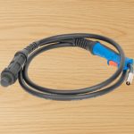 Hegesztőgép pisztoly, Strend Pro MIG-195 inverteres hegesztőgéphez, fekete, 300 cm kábellel