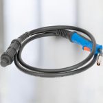 Hegesztőgép pisztoly, Strend Pro MIG-195 inverteres hegesztőgéphez, fekete, 300 cm kábellel