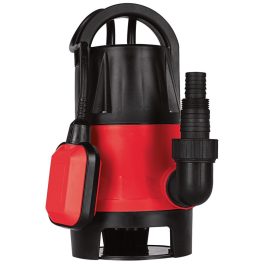   Elektromos búvárszivattyú, Strend Pro Garden MW750 piros/fekete, 750 W, 10 m kábel, maximális emelőmagasság: 8 m, 208 l/perc, IPX8, tiszta vízhez és szennyvízhez, úszókapcsolós